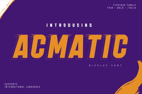 Acmatic: A Display Font for Digital Impact