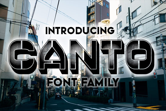 Canto: The Bold Gradient Display Font for Editorial Impact