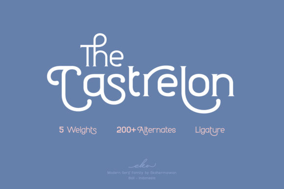 Castrelon: A Display Font That Blends Vintage Charm with Campaign Versatility