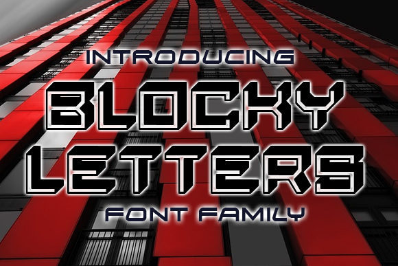 Crafting with Confidence: The Blocky Letters Display Font