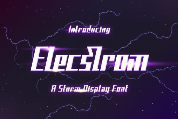 Elecstrom: A Display Font That Pulls You Into the Modern Grid