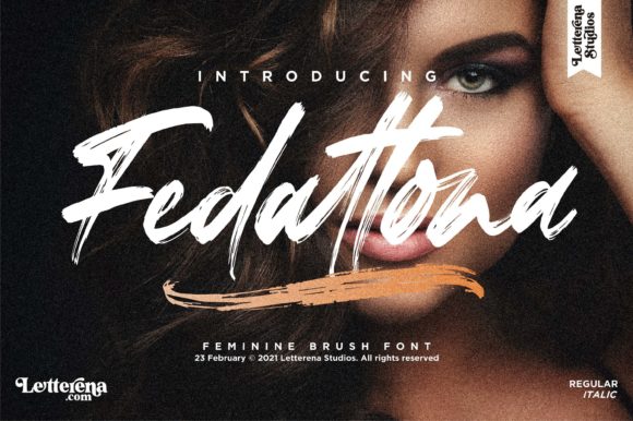 Fedattona: A Textured Display Font That Elevates Your Products
