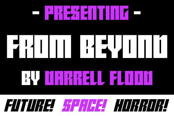 From Beyond: A Sci-Fi Display Font for Cutting-Edge Digital Design