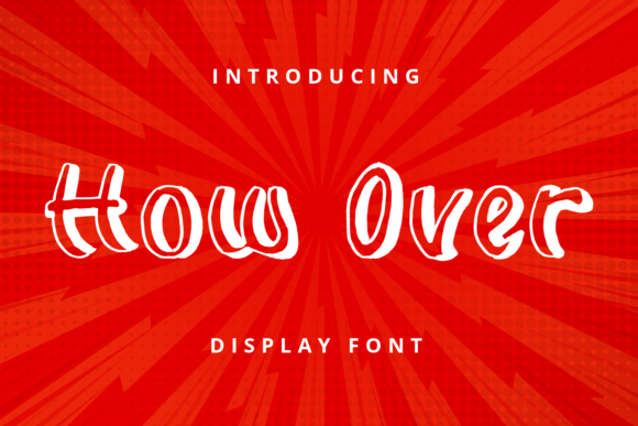 How Over: The Outlined Display Font for Your Craft Business