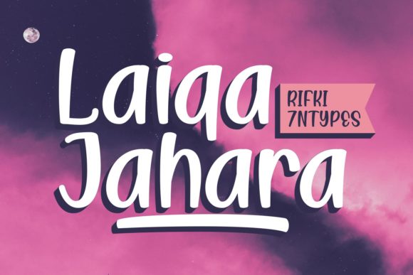Laiqa Jahara: The Display Font for Your Handmade Story