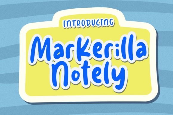Markerilla Notely: A Creative Display Font for Digital Design