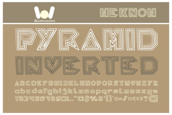Pyramid Inverted: A Bold Display Font for Your Next Brand Identity