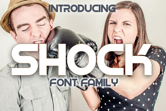 Shock: The Techno Display Font for Digital Impact