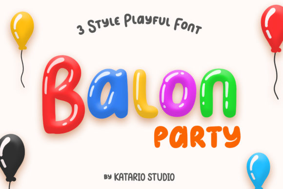 Using Balon Party Font for Creative Product Design