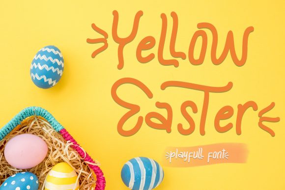 Yellow Easter: The Friendly Retro Font for Your Craft Business